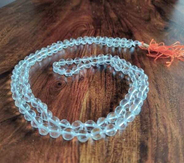 SPHATIK MALA - 100% QUARTZ CRYSTAL (108 BEADS)