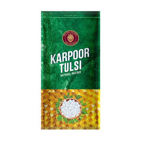 Karpoor Tulsi Premium Zipper Pouch Agarbatti 120g